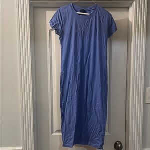 J. Crew Elegant Blue Midi Dress